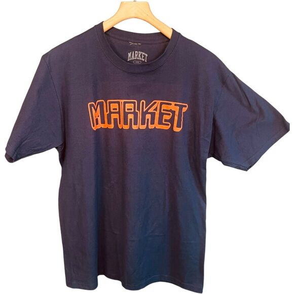 Market Short Sleeve Graphic Athletic Tee Shirt - Picture 1 of 6